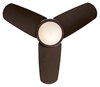 Picture of 47w  26" Spacesaver LED WW Flush Mount Ceiling Fan Oil Rubbed Bronze Tinted Opal