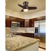 Foto para 47w  26" Spacesaver LED WW Flush Mount Ceiling Fan Oil Rubbed Bronze Tinted Opal