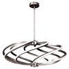 Picture of 56w (8 x 7w) 4760lm 14¾" 30k Vortex SSL 85CRI LED Brushed Steel WW LED Pendant