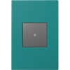 Foto para adorne Plastics Turquoise Blue 1-Gang 2 Module Wall Plate