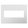 Foto para adorne Plastics Powder White 3-Gang Wall Plate