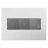 Foto para adorne Plastics Powder White 3-Gang Wall Plate