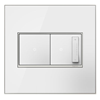 Picture of adorne Real Materials Mirror White 2-Gang Wall Plate