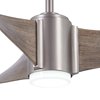 Picture of 65w 60" Triple Brushed Steel with Urban Light Oak Blades Ceiling Fan