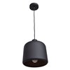 Picture of 60w 800lm 27k Nostalgia E-26 A-19 Replaceable SW LED Dry Location Matte Black Matte Gold 1-Light Pendant 10.5"Ø10" (OA HT 131")