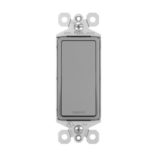 Picture of 15a radiant Gray 3-Way Rocker Switch