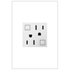 Foto para 15a adorne White 2-Module Size Tamper Resistant GFCI Duplex Outlet