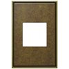 Foto para adorne Cast Metals Aged Brass 1-Gang 2-Module Wall Plate