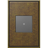 Picture of adorne Cast Metals Aged Brass 1-Gang 2-Module Wall Plate