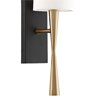 Foto para 60w 18½" Trenton Aged Brass and Black Forged 1-Light E12 Candelabra Wall Sconce