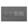 Foto para adorne Plastics Magnesium 4-Gang Wall Plate