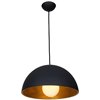 Foto para 100w Astro E-26 G-40 Incandescent Damp Location MBL/MGL Dome Pendant 11"Ø19" (CAN 2.5"Ø4.75")