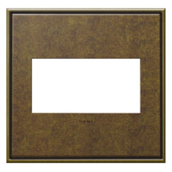 Foto para adorne Cast Metals Aged Brass 2-Gang Wall Plate