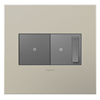 Picture of adorne Cast Metals Satin Nickel 2-Gang Wall Plate