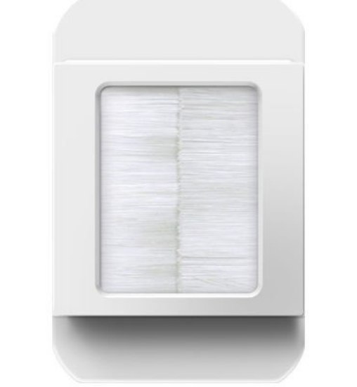 Picture of adorne Keystone White In-Wall Cable Access Port