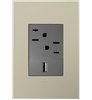 Picture of Copy of adorne Plastics Titanium 1-Gang+ Wall Plate