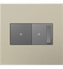 Foto para adorne Plastics Titanium 2-Gang Wall Plate