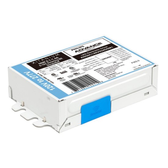 Foto para 50w 0.1-1.4a 120-277va to 27-54vdc Xitanium SimpleSet 0-10v Dimming  Downlight Programmable LED Driver