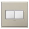 Picture of 15a adorne Pop-Out White on 2-Gang Frame Kit Triplex Outlet