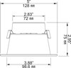 Foto para Foco Bote Integrado 4" LED 12w Redondo Blanco E26 27K Atn 100°