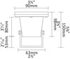 Foto para 50W Black GX5.3 12v-120v Garden Light