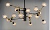 Picture of 49" Parallel Black/Gold 16-Light G9 WW LED Pendant