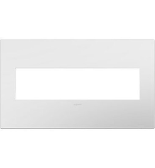 Foto para adorne Plastics Gloss White 4-Gang Wall Plate