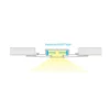 Picture of 8' InvisiLED Matte White Powder Linear Symmetrical Recessed Tape Light Aluminum Channel