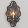 Foto para 9" Feleena Brass Aged Iron E12 Small Sconce