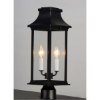 Picture of 20" Vicksburg Black 2-Light E12 Outdoor Pole/Post Mount Lantern