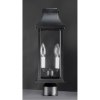 Picture of 20" Vicksburg Black 2-Light E12 Outdoor Pole/Post Mount Lantern