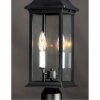 Picture of 20" Vicksburg Black 2-Light E12 Outdoor Pole/Post Mount Lantern