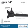 Foto para 54" Java Coal Ceiling Fan