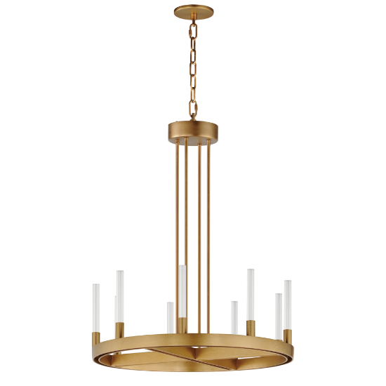 Foto para 24" Ovation Gold 9-Light LED Chandelier