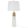 Foto para 29" White & Gold Speckled Ceramic Terrazzo Tall Table Lamp