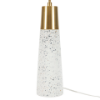 Foto para 29" White & Gold Speckled Ceramic Terrazzo Tall Table Lamp