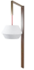 Picture of 60" Wood/Metal 2-Light Hotel Floor Lamp