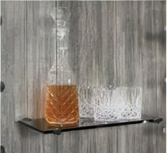 Foto para 16" x 8" Clear Glass Shelf