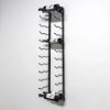 Picture of 18-Bottle Matte Black Metal Wall Mounted Wine Rack