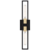 Picture of 4½" 27k Tyne Black/Antique Brushed Brass ADA LED Sconce