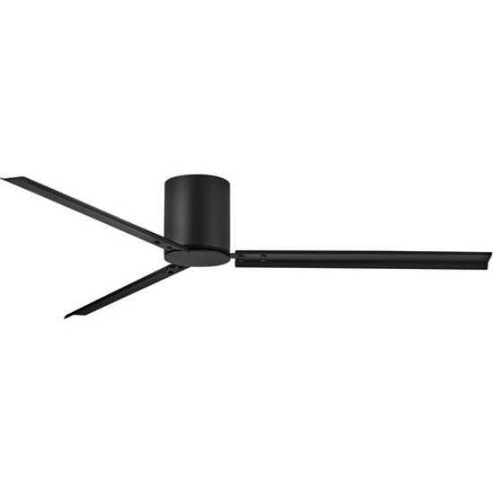 Foto para 72" Indy Matte Black Flush Ceiling Fan