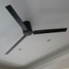 Foto para 72" Indy Matte Black Flush Ceiling Fan